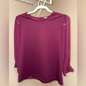 Ann Taylor Purple Blouse